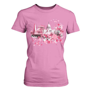 Washington DC Cherry Blossoms T Shirt For Women Capitol Building Monuments Memorials Sakura TS11 Azalea Print Your Wear