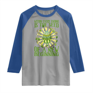 Within Every Ending Is The Seed Of A New Beginning Raglan Shirt Ostara Pagan Eostre Easter Day TS11 Sport Gray Royal Print Your Wear