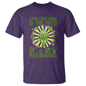 Within Every Ending Is The Seed Of A New Beginning T Shirt Ostara Pagan Eostre Easter Day TS11 Purple Print Your Wear