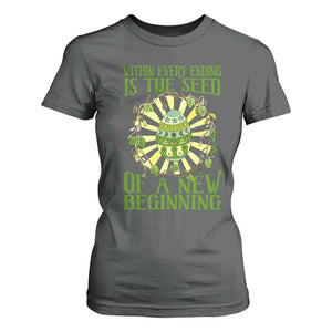 Within Every Ending Is The Seed Of A New Beginning T Shirt For Women Ostara Pagan Eostre Easter Day TS11 Dark Heather Print Your Wear