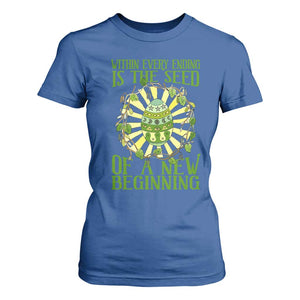 Within Every Ending Is The Seed Of A New Beginning T Shirt For Women Ostara Pagan Eostre Easter Day TS11 Royal Blue Print Your Wear