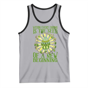 Within Every Ending Is The Seed Of A New Beginning Tank Top Ostara Pagan Eostre Easter Day TS11 Athletic Heather Black Print Your Wear