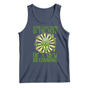 Within Every Ending Is The Seed Of A New Beginning Tank Top Ostara Pagan Eostre Easter Day TS11 Navy Print Your Wear