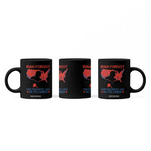 Iran Forgot Our President Has 34 Felonies Coffee Mug Vintage USA Red Wave Map TS11 Print Your Wear