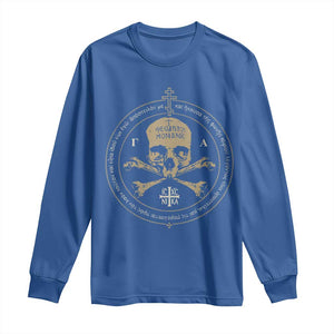 Eastern Orthodox Cross Skull IC XC Nika Jesus Church Long Sleeve Shirt TS11 Royal Blue Print Your Wear
