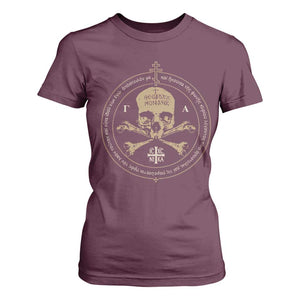 Eastern Orthodox Cross Skull IC XC Nika Jesus Church T Shirt For Women TS11 Maroon Print Your Wear