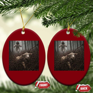Christian Biblical Parable Of Lost Sheep Scene Ceramic Ornament Funny Photo TS11 Print Your Wear