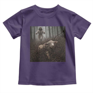 Christian Biblical Parable Of Lost Sheep Scene Toddler T Shirt Funny Photo TS11 Purple Print Your Wear