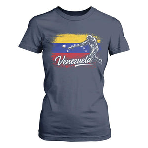Venezuela Baseball Batter Venezuelan Sport Fan T Shirt For Women TS11 Navy Print Your Wear