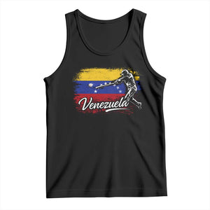 Venezuela Baseball Batter Venezuelan Sport Fan Tank Top TS11 Black Print Your Wear