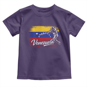 Venezuela Baseball Batter Venezuelan Sport Fan Toddler T Shirt TS11 Purple Print Your Wear