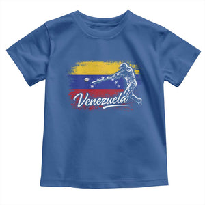 Venezuela Baseball Batter Venezuelan Sport Fan Toddler T Shirt TS11 Royal Blue Print Your Wear