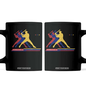 Baseball Venezuela Sport Fan Venezuelan Flag Batter Player Coffee Mug TS11 Black Print Your Wear