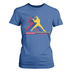 Baseball Venezuela Sport Fan Venezuelan Flag Batter Player T Shirt For Women TS11 Royal Blue Print Your Wear