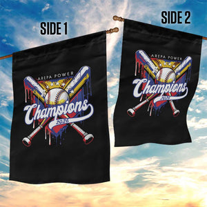 Venezuela Champions 2026 Garden Flag Baseball Lover Home Plate Drip TS11 Print Your Wear