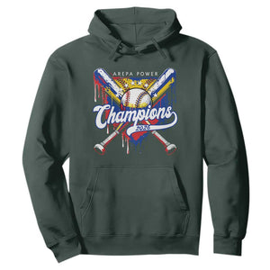 Venezuela Champions 2026 Hoodie Baseball Lover Home Plate Drip TS11 Dark Forest Green Print Your Wear