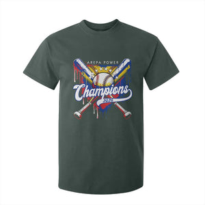 Venezuela Champions 2026 T Shirt For Kid Baseball Lover Home Plate Drip TS11 Dark Forest Green Print Your Wear