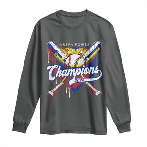 Venezuela Champions 2026 Long Sleeve Shirt Baseball Lover Home Plate Drip TS11 Dark Heather Print Your Wear