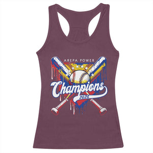 Venezuela Champions 2026 Racerback Tank Top Baseball Lover Home Plate Drip TS11 Maroon Print Your Wear