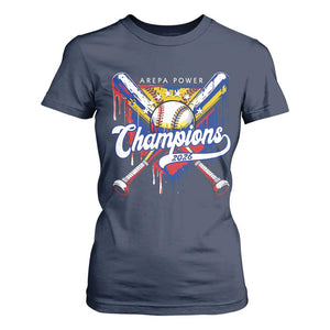 Venezuela Champions 2026 T Shirt For Women Baseball Lover Home Plate Drip TS11 Navy Print Your Wear
