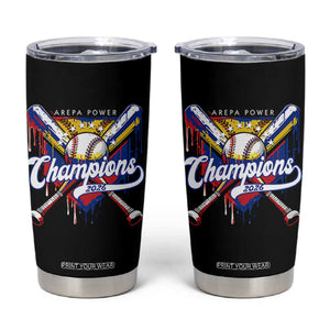 Venezuela Champions 2026 Tumbler Cup Baseball Lover Home Plate Drip TS11 Black Print Your Wear
