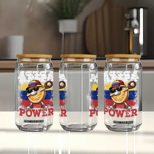 Funny Arepa Power Venezuela Baseball Lover Glass Can Cute Dabbing Arepa TS11 Print Your Wear
