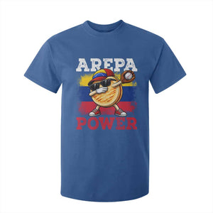 Funny Arepa Power Venezuela Baseball Lover T Shirt For Kid Cute Dabbing Arepa TS11 Royal Blue Print Your Wear