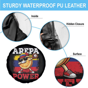 Funny Arepa Power Venezuela Baseball Lover Spare Tire Cover Cute Dabbing Arepa TS11 Print Your Wear