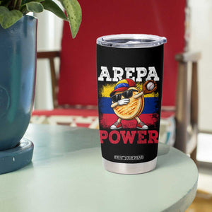 Funny Arepa Power Venezuela Baseball Lover Tumbler Cup Cute Dabbing Arepa TS11 Print Your Wear