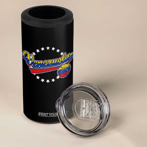 Venezuela Baseball Jersey Venezuelan Sport Fan 4 in 1 Can Cooler Tumbler TS11 Print Your Wear