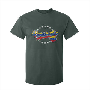 Venezuela Baseball Jersey Venezuelan Sport Fan T Shirt For Kid TS11 Dark Forest Green Print Your Wear