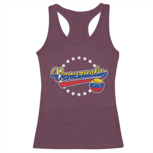 Venezuela Baseball Jersey Venezuelan Sport Fan Racerback Tank Top TS11 Maroon Print Your Wear