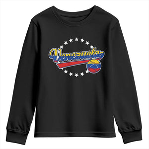 Venezuela Baseball Jersey Venezuelan Sport Fan Youth Sweatshirt TS11 Black Print Your Wear