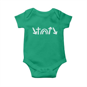 Christian Easter Baby Onesie 5 Gospel Symbols He Came Died Rose Ascended Jesus TS11 Irish Green Print Your Wear