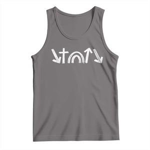 Christian Easter Tank Top 5 Gospel Symbols He Came Died Rose Ascended Jesus TS11 Deep Heather Print Your Wear