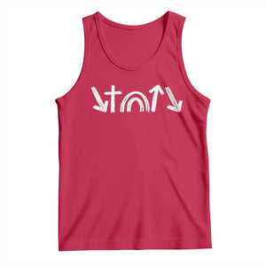 Christian Easter Tank Top 5 Gospel Symbols He Came Died Rose Ascended Jesus TS11 Red Print Your Wear