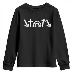 Christian Easter Youth Sweatshirt 5 Gospel Symbols He Came Died Rose Ascended Jesus TS11 Black Print Your Wear