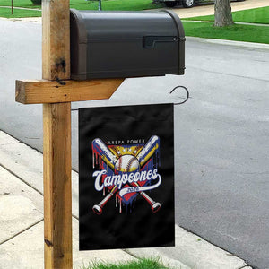 Venezuela Campeones Baseball Championship 2026 Garden Flag Home Plate Drip TS11 Print Your Wear