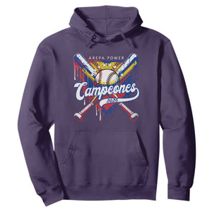 Venezuela Campeones Baseball Championship 2026 Hoodie Home Plate Drip TS11 Purple Print Your Wear