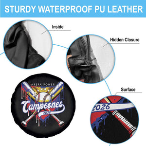 Venezuela Campeones Baseball Championship 2026 Spare Tire Cover Home Plate Drip TS11 Print Your Wear