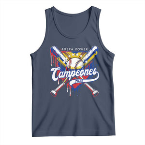 Venezuela Campeones Baseball Championship 2026 Tank Top Home Plate Drip TS11 Navy Print Your Wear