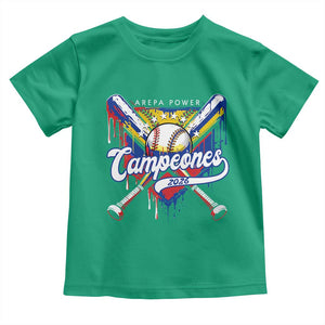 Venezuela Campeones Baseball Championship 2026 Toddler T Shirt Home Plate Drip TS11 Irish Green Print Your Wear