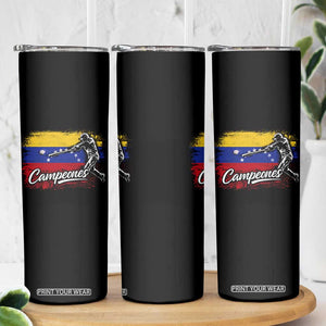 Venezuela Campeones Del Mundo Baseball Championship Skinny Tumbler TS11 Print Your Wear