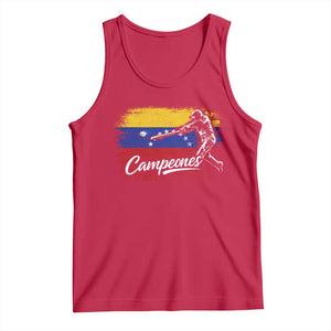 Venezuela Campeones Del Mundo Baseball Championship Tank Top TS11 Red Print Your Wear