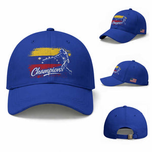 Venezuela Champions Baseball Batter Venezuelan Sport Fan Baseball Cap TS11 Baseball Cap Universal Fit Royal Blue Print Your Wear