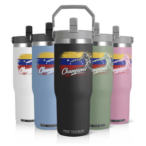 Venezuela Champions Baseball Batter Venezuelan Sport Fan Flip Straw Tumbler TS11 Print Your Wear