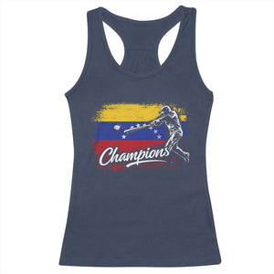 Venezuela Champions Baseball Batter Venezuelan Sport Fan Racerback Tank Top TS11 Navy Print Your Wear