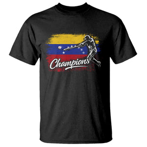 Venezuela Champions Baseball Batter Venezuelan Sport Fan T Shirt TS11 Black Print Your Wear