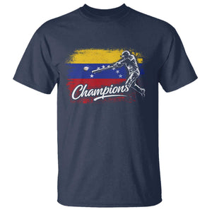 Venezuela Champions Baseball Batter Venezuelan Sport Fan T Shirt TS11 Navy Print Your Wear