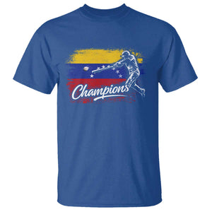 Venezuela Champions Baseball Batter Venezuelan Sport Fan T Shirt TS11 Royal Blue Print Your Wear